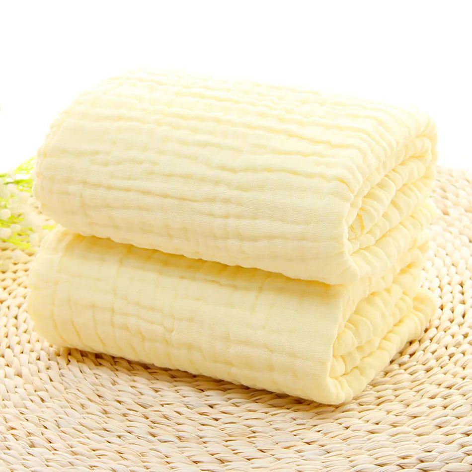 Couverture en Coton pour Bébé jaune 2