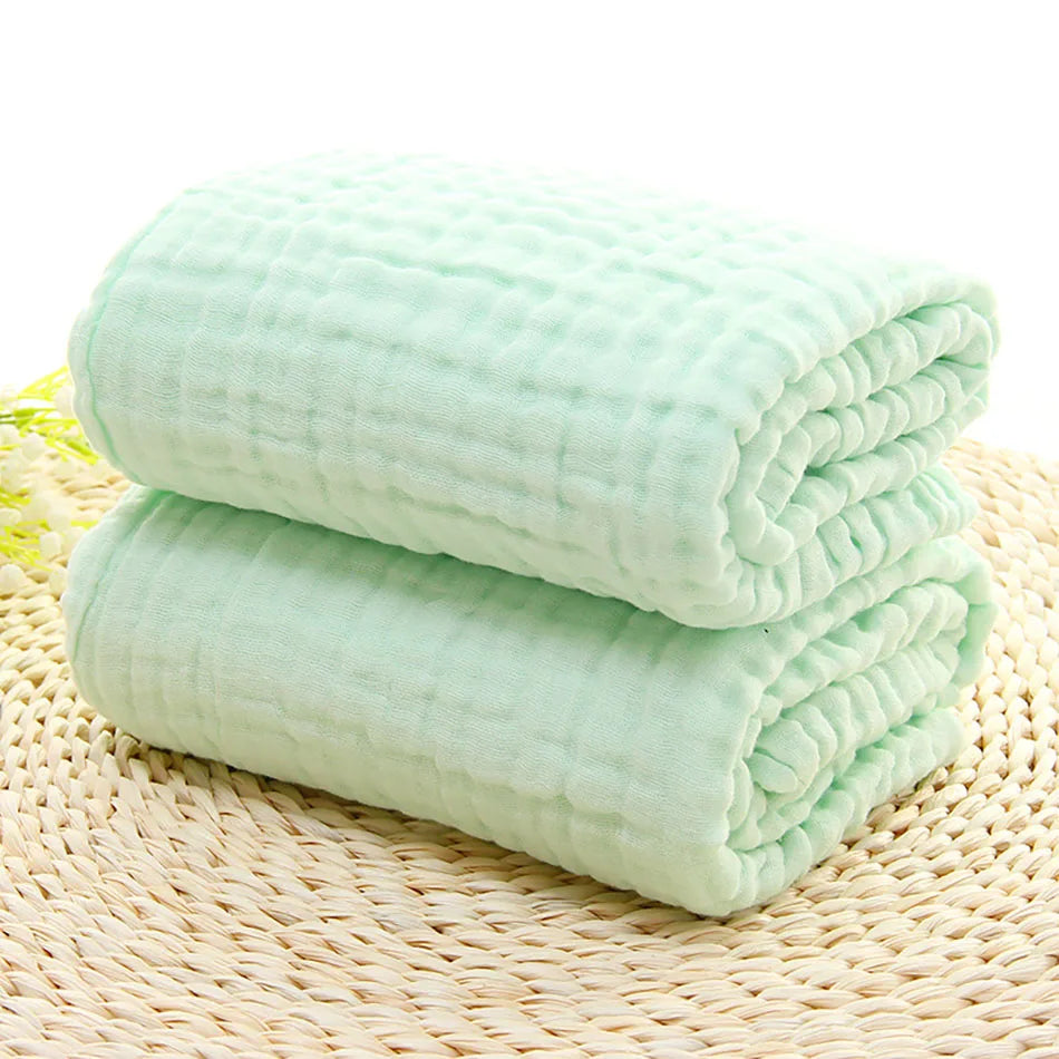 Couverture en Coton pour Bébé vert pale