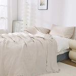 Couverture en coton doux de couleur unie - Vignette | Couvertures Cosy