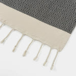 Couverture en coton turc avec pompons décoratifs - Vignette | Couvertures Cosy