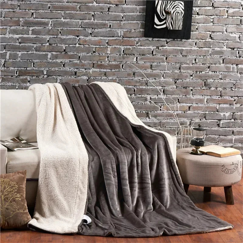 Couverture en laine canapé