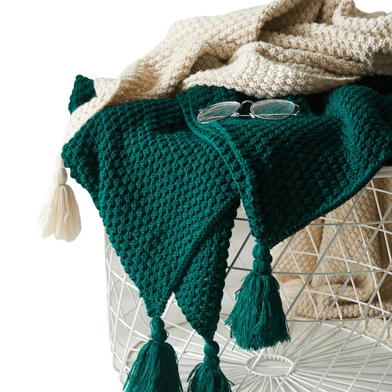 Couverture en laine nordique super chaude