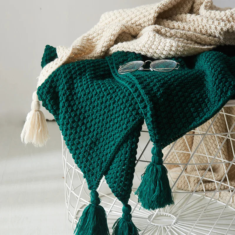 Couverture en laine nordique super chaude