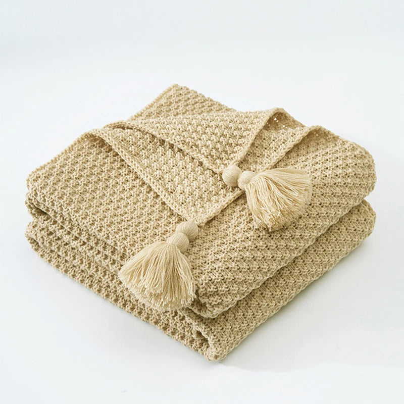 Couverture en laine nordique super chaude