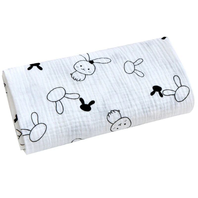 Couverture enveloppante pour bébé lapin noir