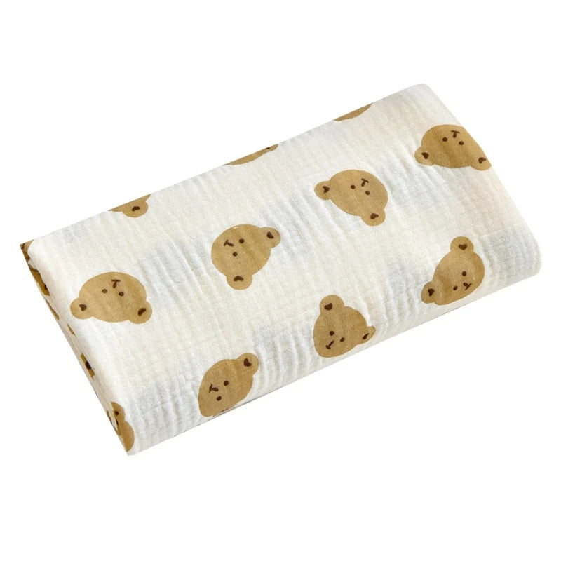 Couverture enveloppante pour bébé tête d'ours