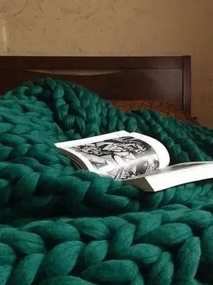 Couverture grosse maille 1