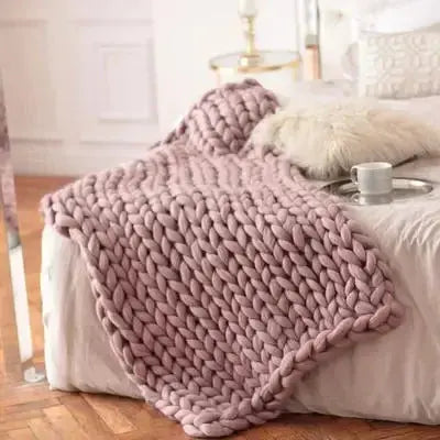 Couverture grosse maille 3