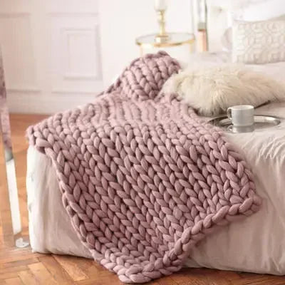 Couverture grosse maille 3