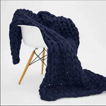 Couverture grosse maille - Vignette | Couvertures Cosy
