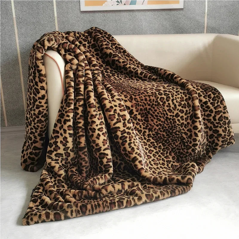 Couverture leopard de luxe