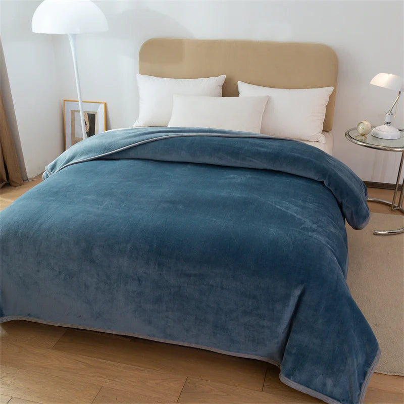 Couverture lestée bleu