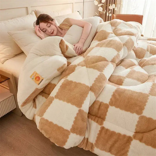 Couverture lestée chaude khaki