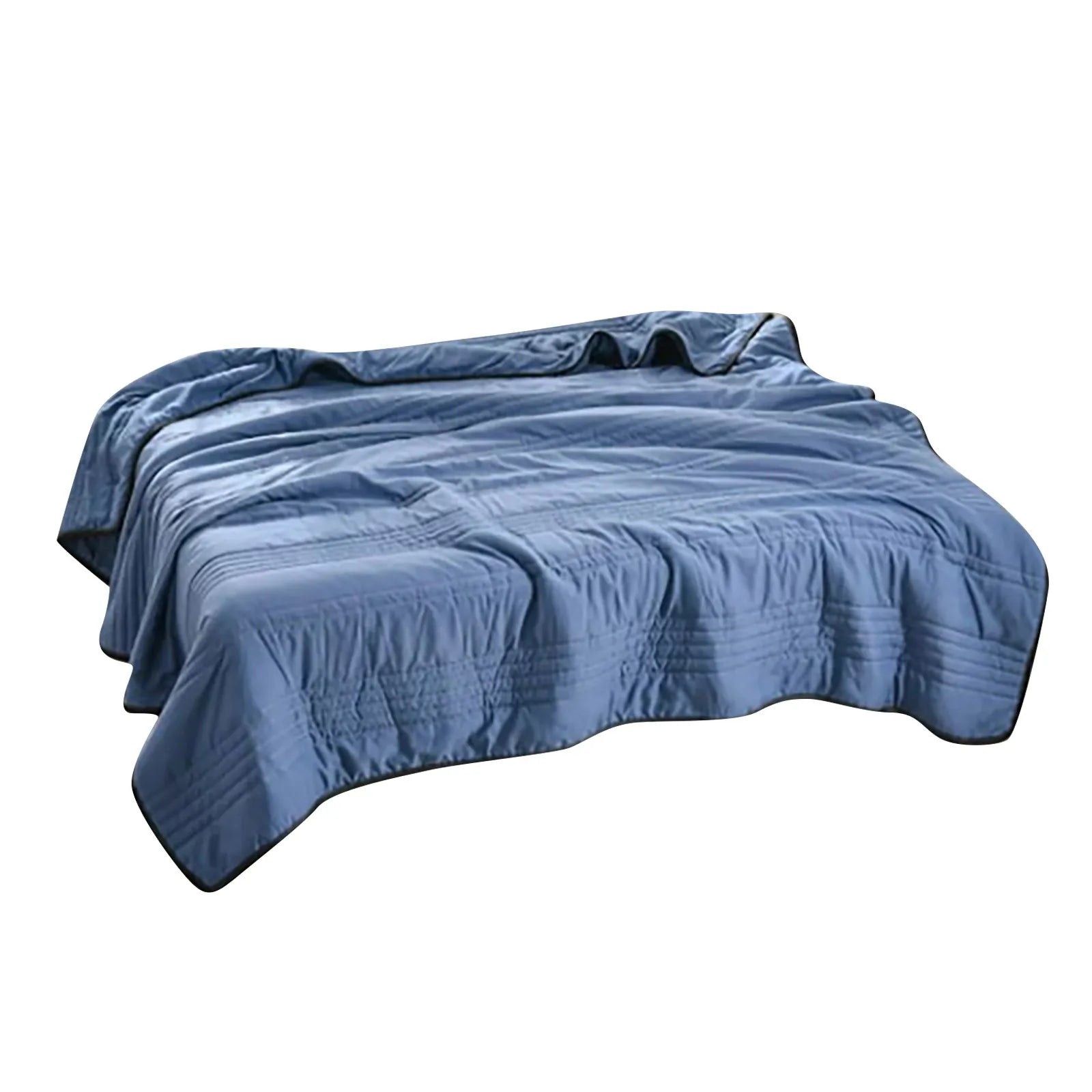 Couverture lestée rafraichissante bleu foncé