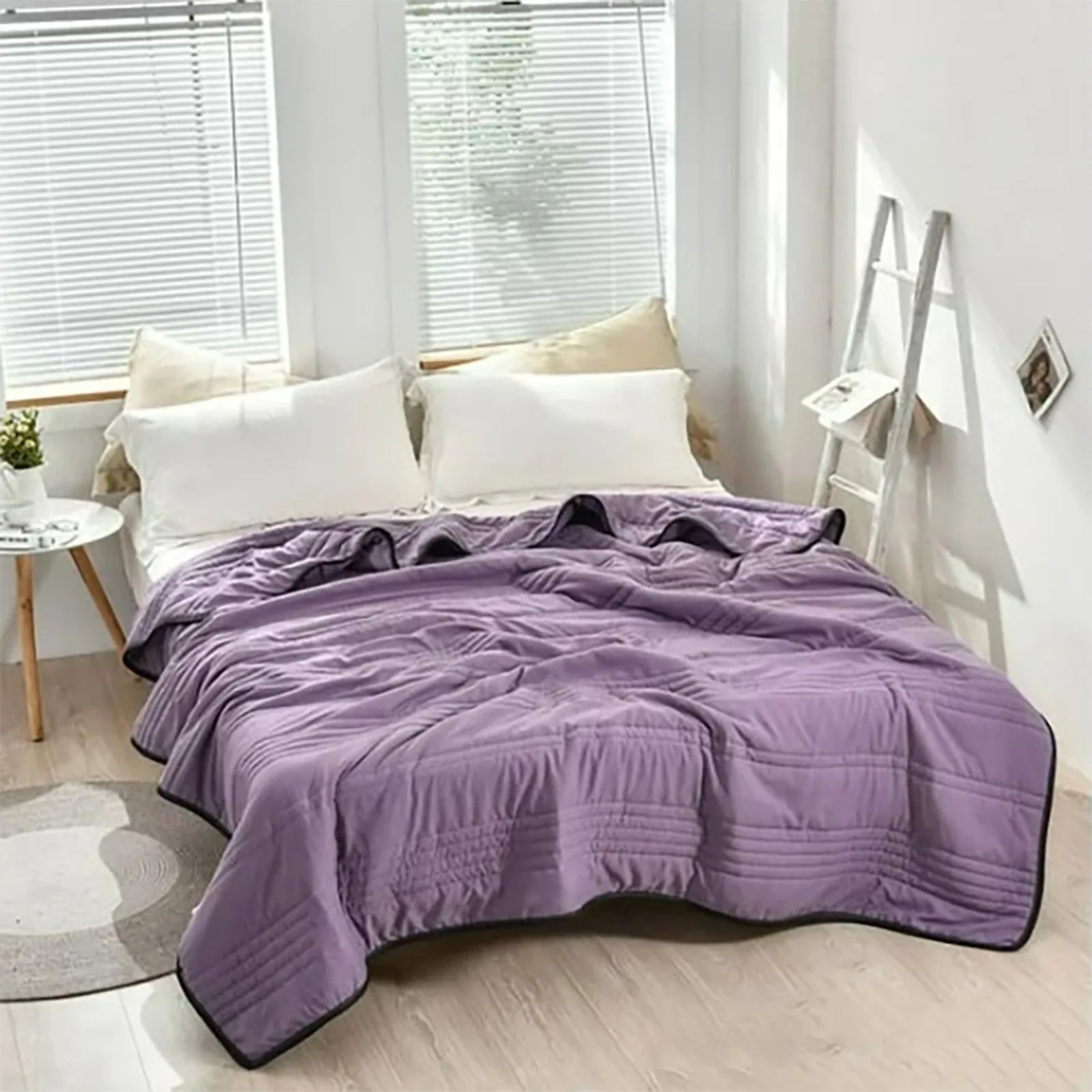 Couverture lestée rafraichissante violet