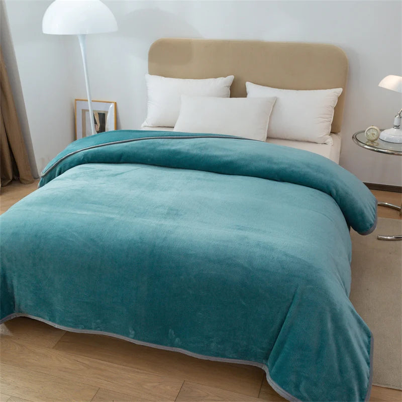 Couverture lestée vert d'eau