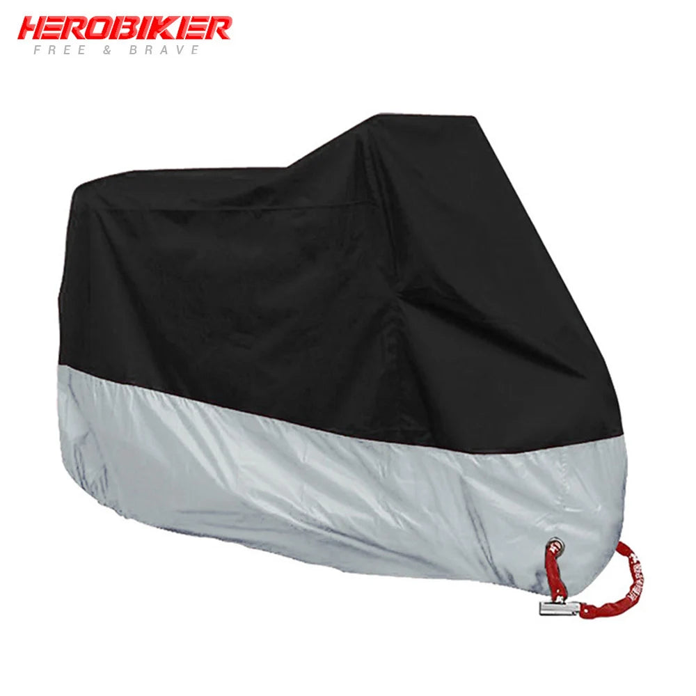 Couverture moto et scooter argent