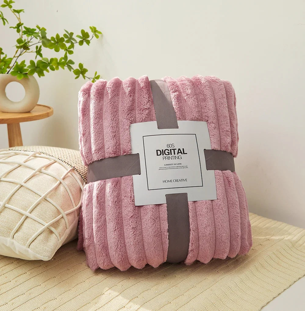 Couverture polaire Rose foncé