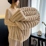 Thick Fleece Blanket - Vignette | Home Cozy Nest