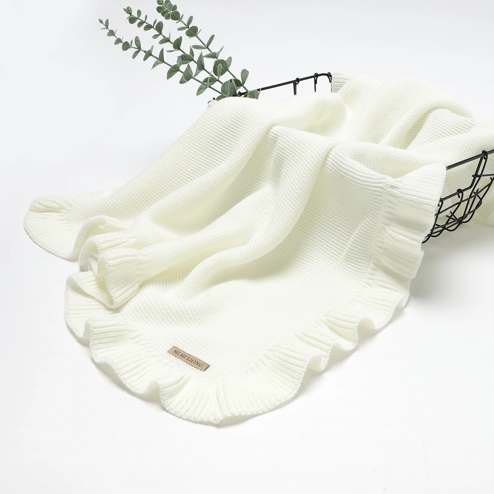 Couverture porte bébé blanc