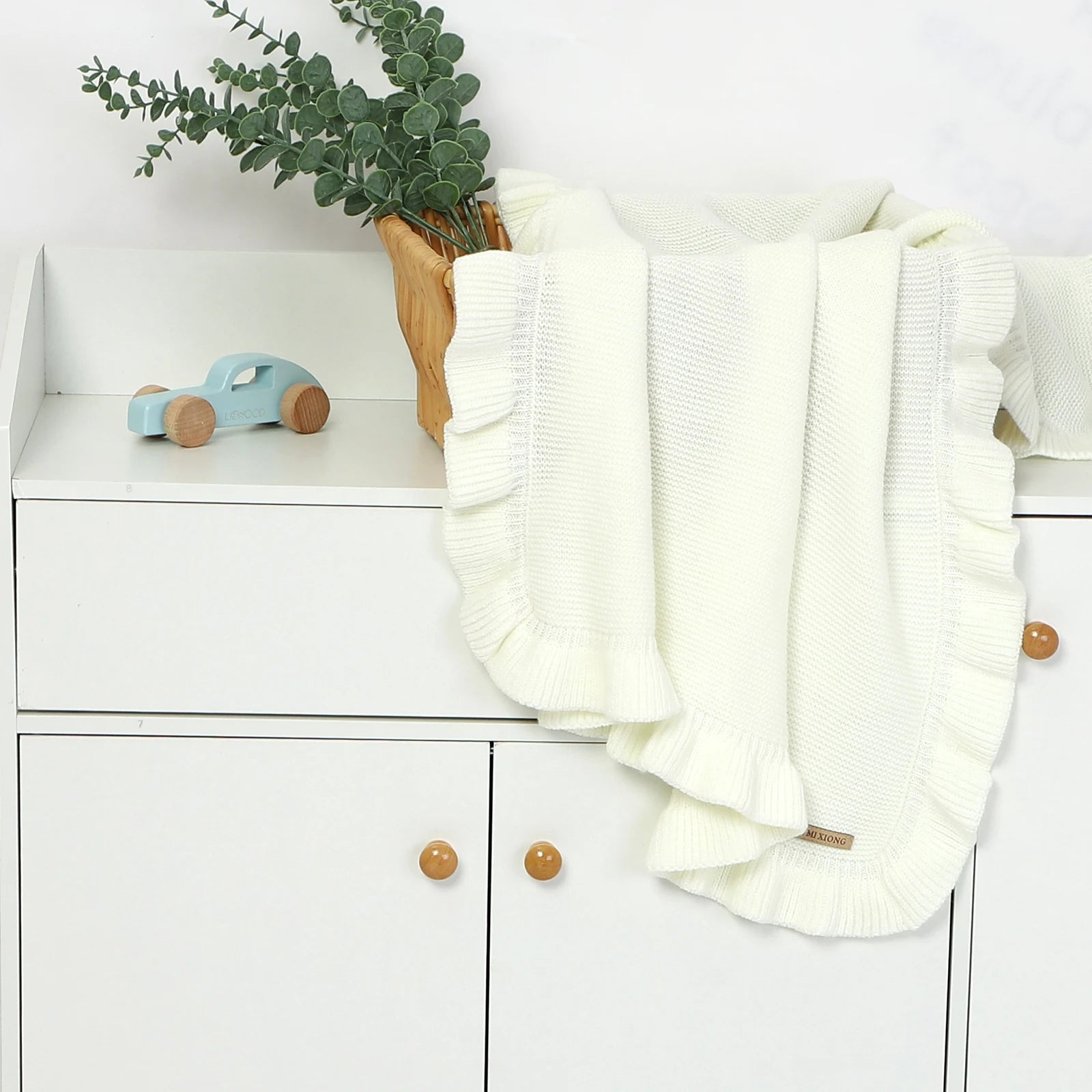 Couverture porte bébé blanc 2