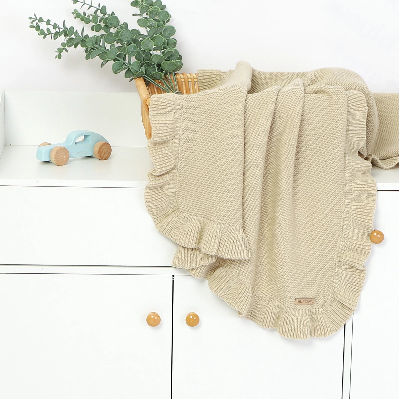 Couverture porte bébé khaki