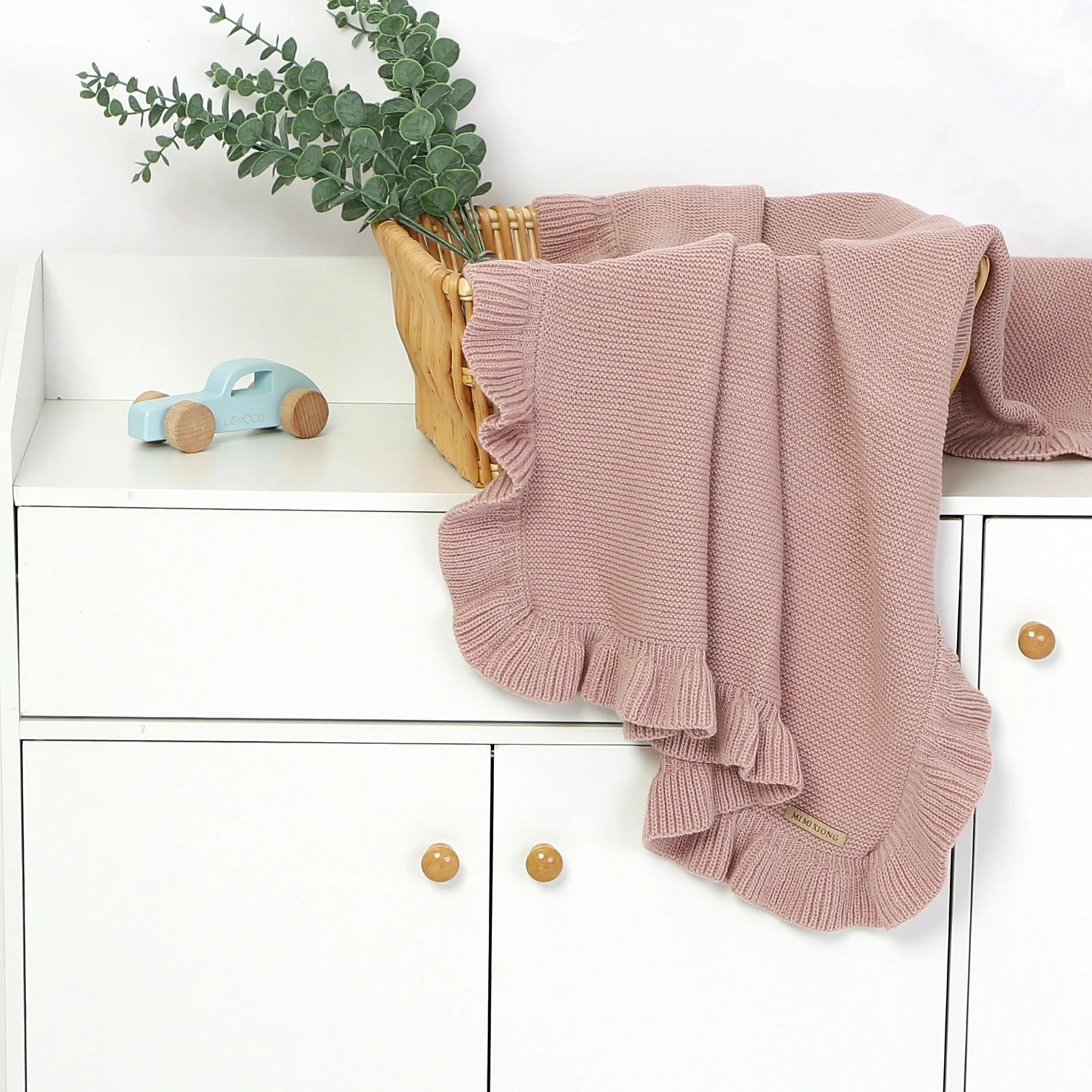 Couverture porte bébé rose