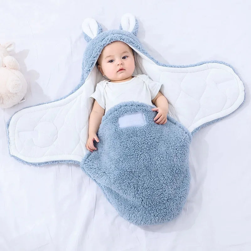 Couverture pour bébé en cachemire bleu