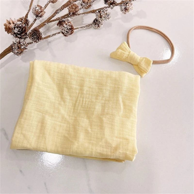 Couverture pour bébé fille jaune