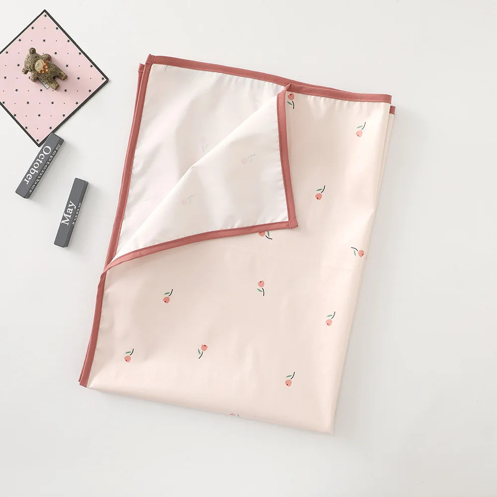 Couverture pour bébé imperméable rose fleur
