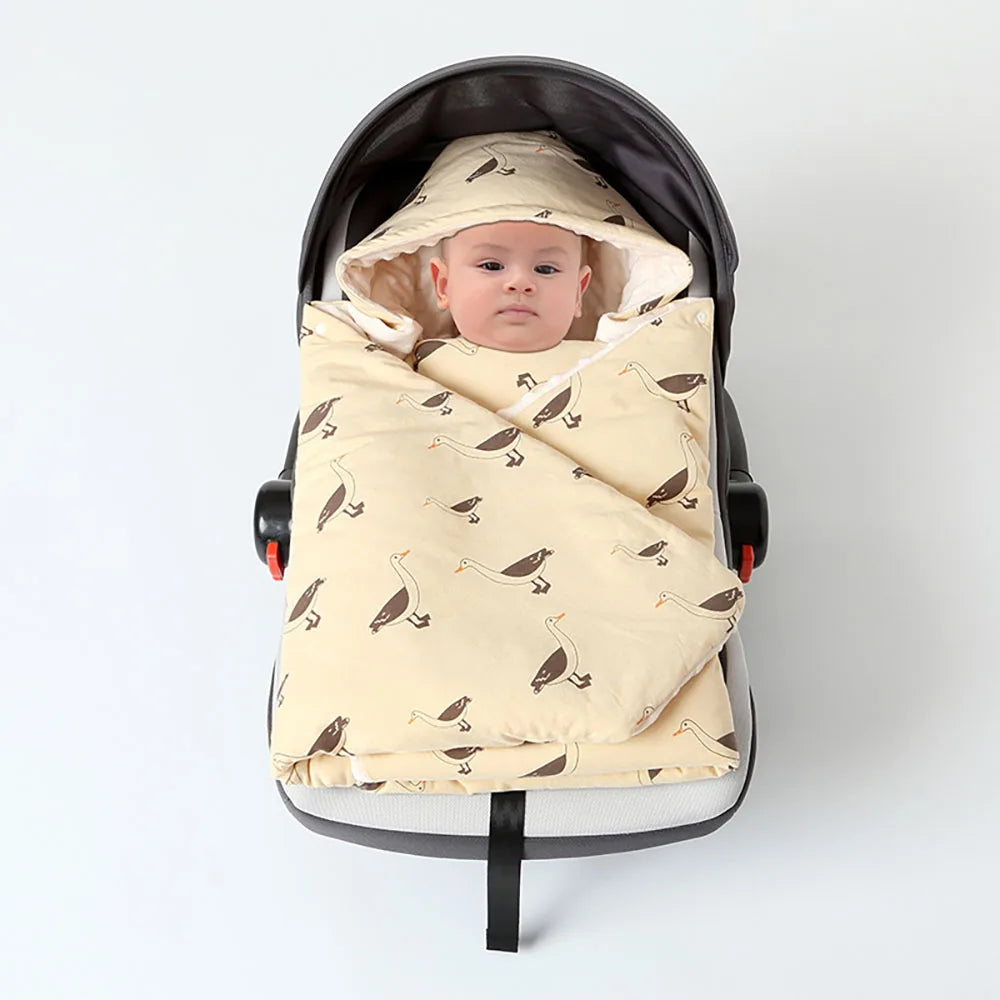 Couverture pour porte bébé jaune