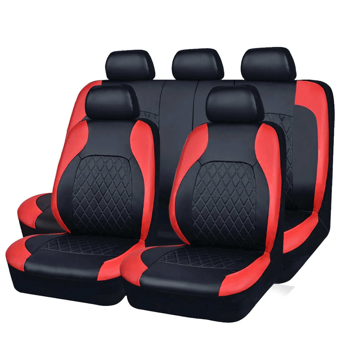 Couverture pour siège auto rouge-noir