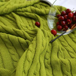 Couverture tricotée 100% coton - Vignette | Couvertures Cosy