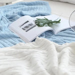 Couverture tricotée 100% coton - Vignette | Couvertures Cosy