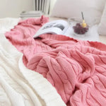 Couverture tricotée 100% coton - Vignette | Couvertures Cosy