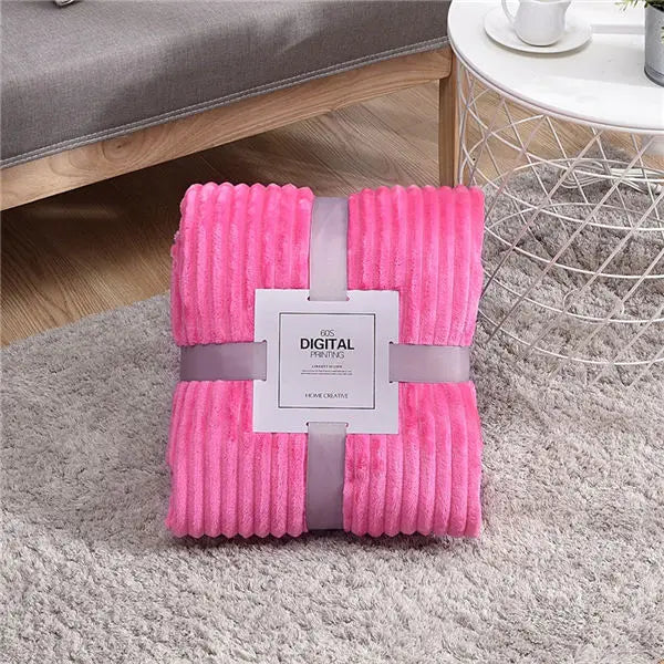 Couvertures matelassées super douces pour lits rose