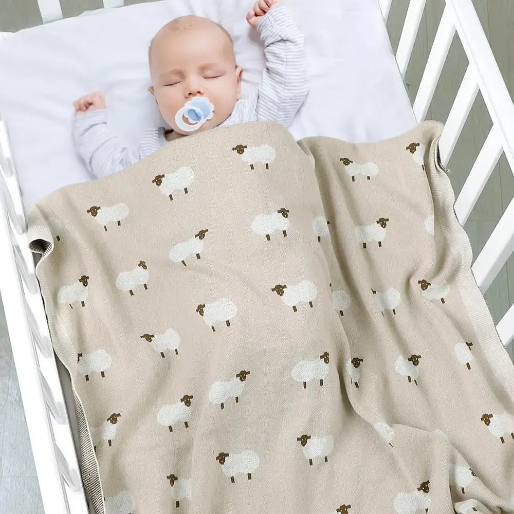 Couvertures pour Nouveau-Né khaki mouton