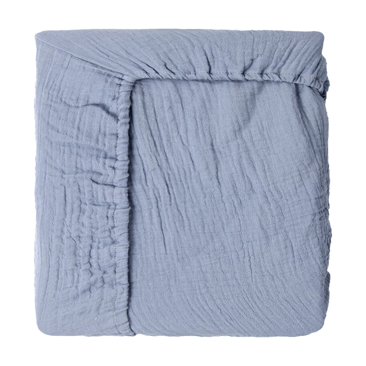 Couvre-lit en coton pour nouveau-né bleu