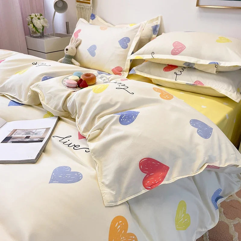 Housse de couette en plumes multi color