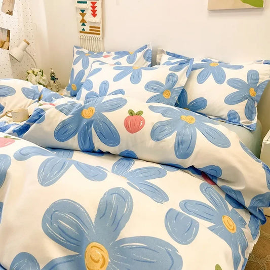 Housse de couette en plumes à fleur