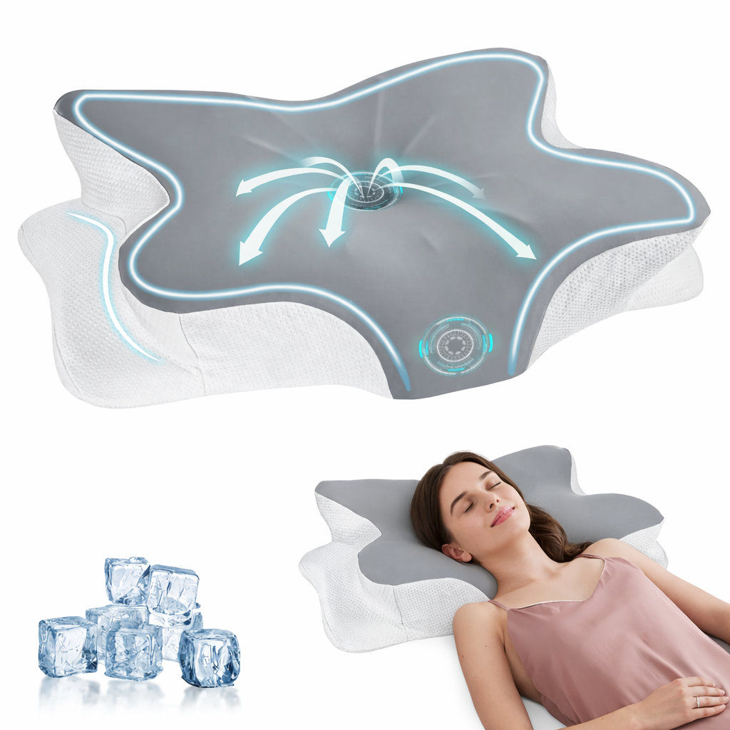 Oreiller ergonomique haut de gamme – Le soutien cervical recommandé pour des nuits vraiment réparatrices Couvertures Cosy