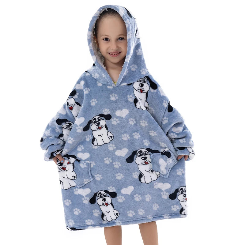 Couverture à capuche pour bébé, enfants et adultes