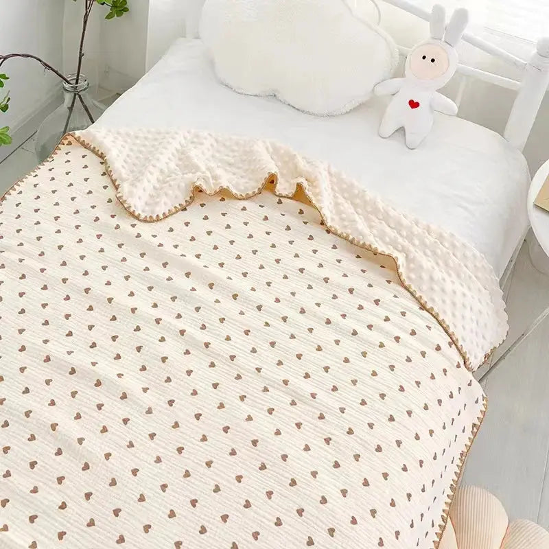 Couverture Bébé en coton à double couche Couvertures Cosy