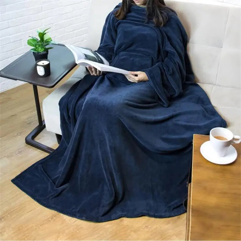 Couverture à capuche avec manche