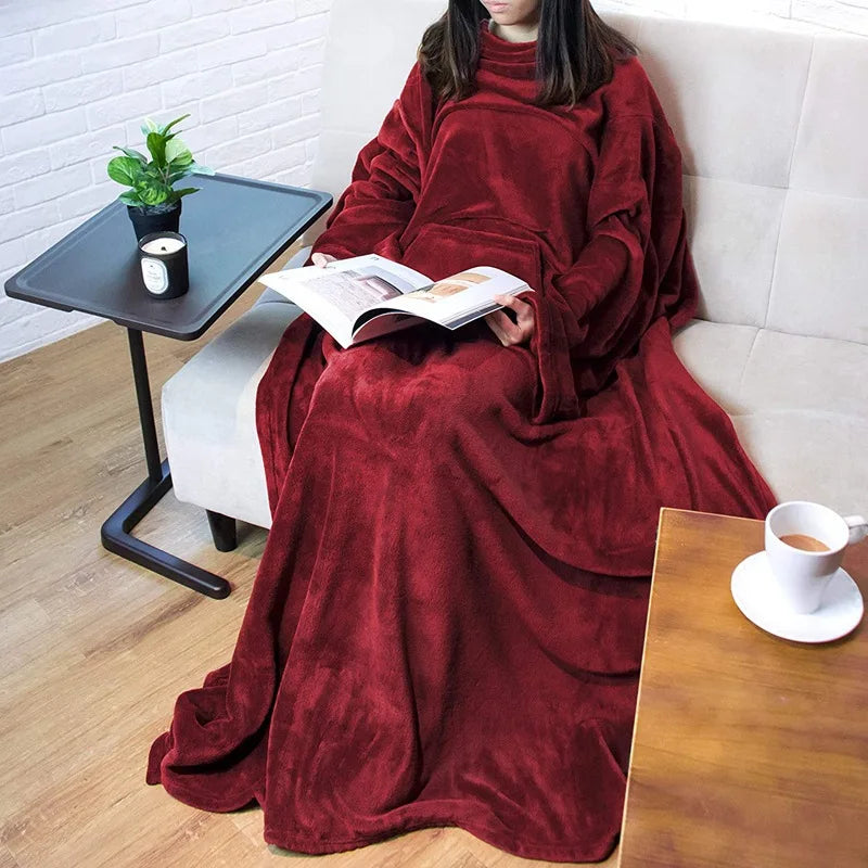 Couverture à capuche avec manche