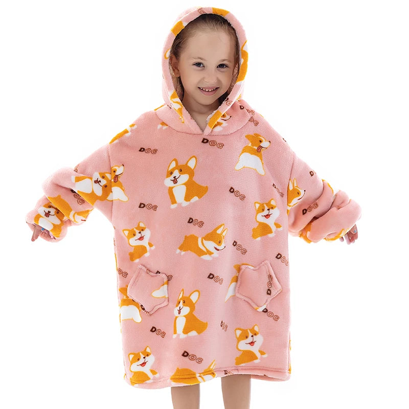 Couverture à capuche pour bébé, enfants et adultes