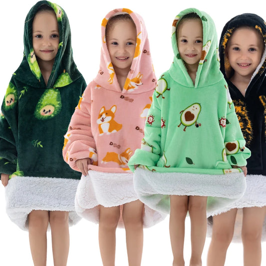 Couverture à capuche pour bébé, enfants et adultes