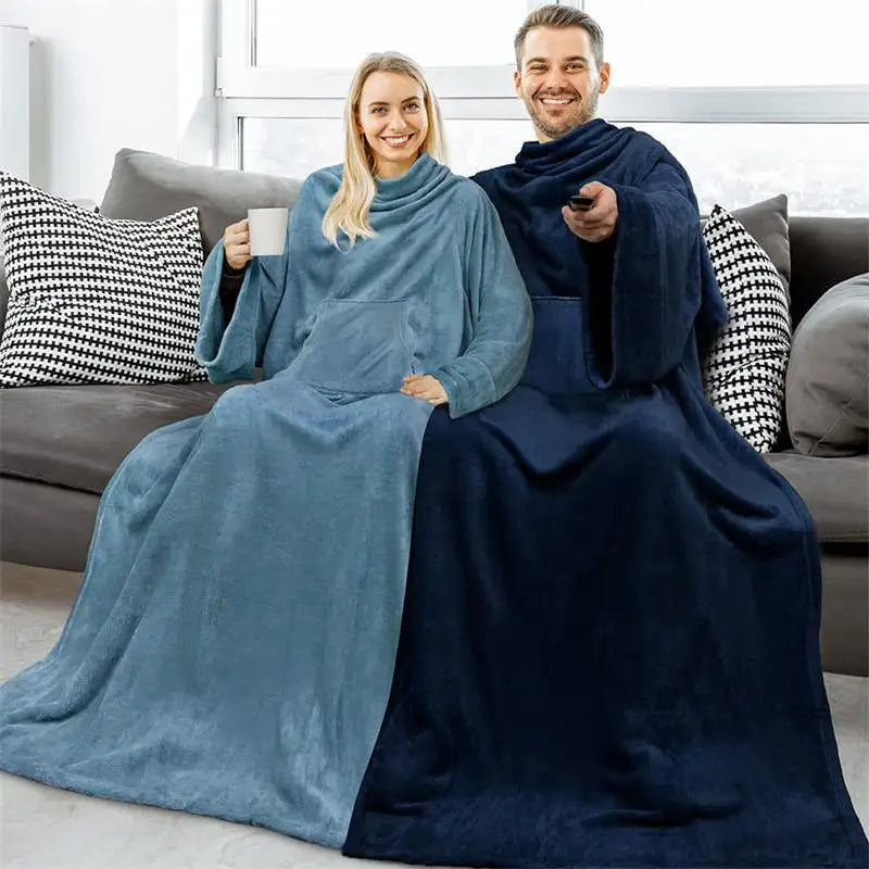 Couverture à capuche avec manche