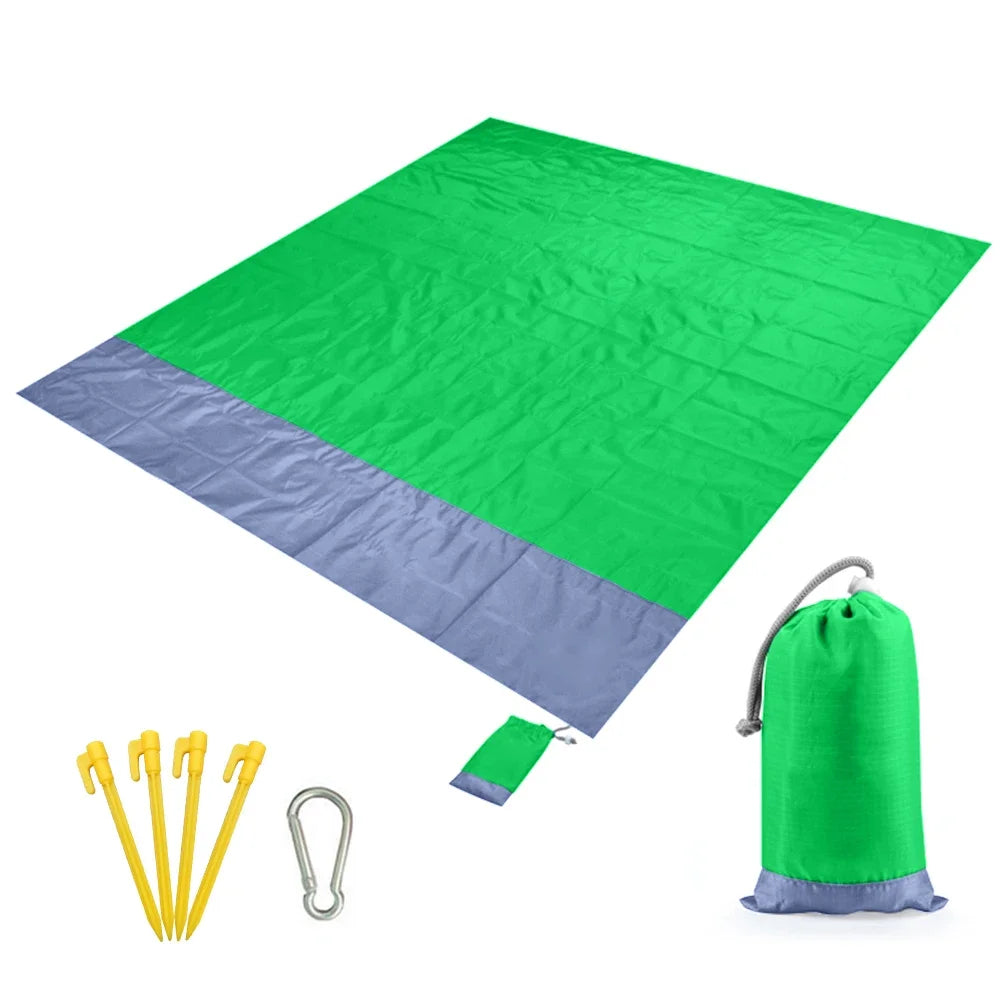 couverture de plage imperméable vert